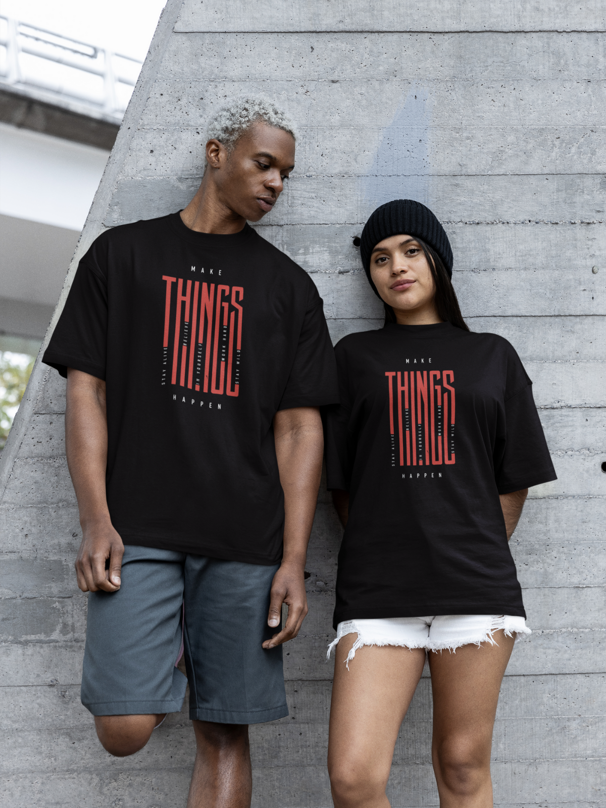 Make Things Happen Oversize T-Shirt