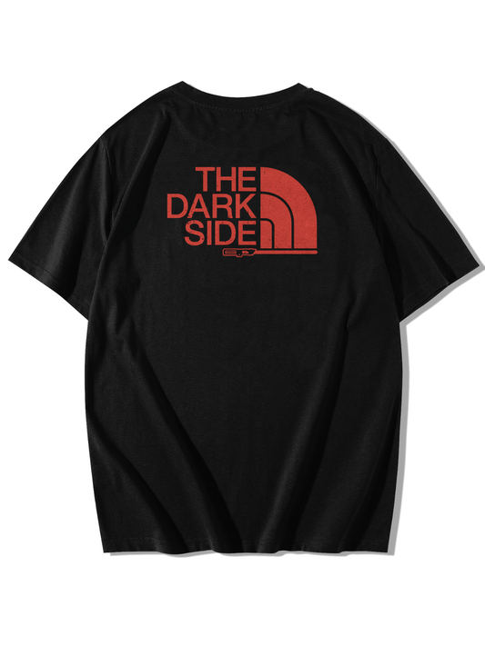 The Dark Side Baskılı Oversize T-Shirt